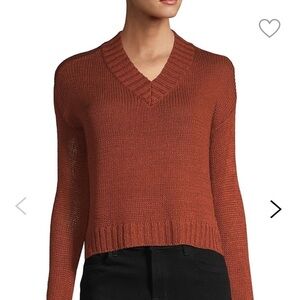 Textured V-Neck Sweater